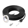 VEVOR Self-Regulating Pipe Heating Cable, 30FT 5W/FT Heat Tape for Pipes, Roof Snow Melting De-icing, Gutter and Pipe Freeze Protection