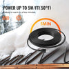 VEVOR Self-Regulating Pipe Heating Cable, 12FT 5W/FT Heat Tape for Pipes, Roof Snow Melting De-icing, Gutter and Pipe Freeze Protection