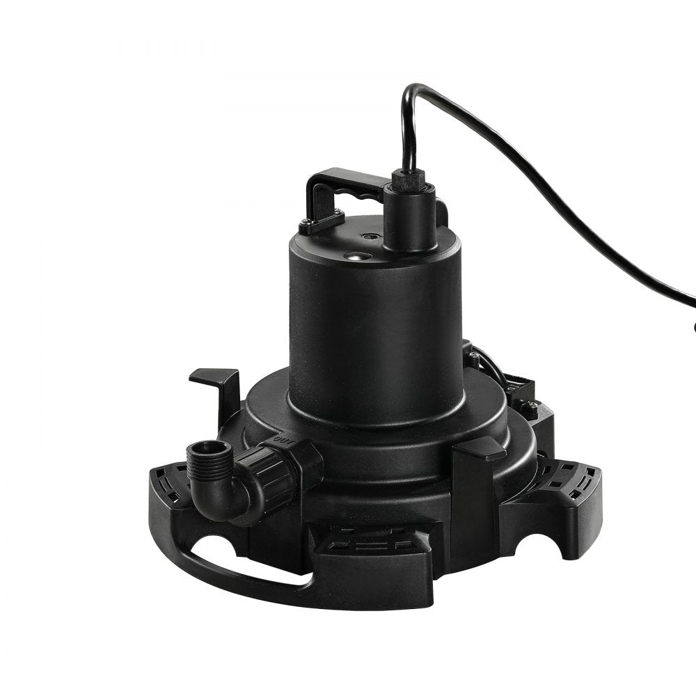 VEVOR Automatic Pool Cover Pump, 1/2 HP 1600 GPH, 120V Submersible Swimming Pool Cover Pump with 25 ft Power Cord, 25 ft Max Head Lift, Water Removal and Transfer Pump, for Pool Draining Hot Tubs