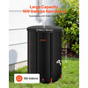 VEVOR Collapsible Rain Barrel, 100 Gallon Portable Rain Water Collection Barrel, 1000D PVC Rainwater Collection System, Garden Water Catcher Tank Storage Container with Spigot & Overflow Kit, Black