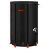 VEVOR Collapsible Rain Barrel, 100 Gallon Portable Rain Water Collection Barrel, 1000D PVC Rainwater Collection System, Garden Water Catcher Tank Storage Container with Spigot & Overflow Kit, Black