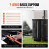 VEVOR Collapsible Rain Barrel, 100 Gallon/380 L Portable Water Tank, PVC Rainwater Collection Barrel with Spigots and Overflow Kit, Water Barrel for Garden Water Catcher