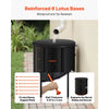 VEVOR Collapsible Rain Barrel, 53 Gallon Portable Rain Water Collection Barrel, 1000D PVC Rainwater Collection System, Garden Water Catcher Tank Storage Container with Spigot & Overflow Kit, Black