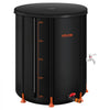 VEVOR Collapsible Rain Barrel, 53 Gallon Portable Rain Water Collection Barrel, 1000D PVC Rainwater Collection System, Garden Water Catcher Tank Storage Container with Spigot & Overflow Kit, Black