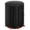 VEVOR Collapsible Rain Barrel, 53 Gallon Portable Rain Water Collection Barrel, 1000D PVC Rainwater Collection System, Garden Water Catcher Tank Storage Container with Spigot & Overflow Kit, Black