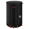 VEVOR Collapsible Rain Barrel, 66 Gallon Portable Rain Water Collection Barrel, 500D PVC Rainwater Collection System, Garden Water Catcher Tank Storage Container with Spigot & Overflow Kit, Black