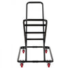 VEVOR Performing Arts Chair Cart 300 lbs Capacity Holds Up to 18 Chairs, for Music Events, X-Shaped Stacking Design, Heavy-Duty Carbon Steel, Easy to Move, Storage Dolly, with Locking Swivel Wheels