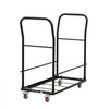 VEVOR Commercial Folding Chair Cart Holds Up to 25 Chair Vertical Placement, for Large Events, Heavy-Duty Carbon Steel, Easy to Move, 300 lbs Capacity Storage Dolly Holder, with Locking Wheels, Handle