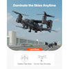 VEVOR RC Helicopter, 2.4GHz Remote Control Helicopter with Gyro, 4-Channel RC Airplane for Beginner, Wing Lights & One-Key Takeoff/Landing, Flying Plane Toys for Kids Ages 8 and up