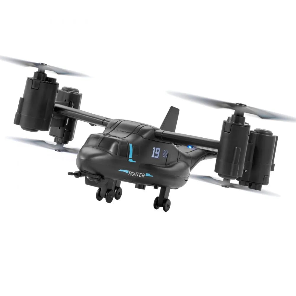 VEVOR RC Helicopter, 2.4GHz Remote Control Helicopter with Gyro, 4-Channel RC Airplane for Beginner, Wing Lights & One-Key Takeoff/Landing, Flying Plane Toys for Kids Ages 8 and up
