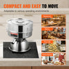 VEVOR Automatic Electric Vibrating Sieve, Stainless Steel Sifter Shaker Machine with 12+80 Mesh, 45W Automatic Powder Sifter Machine Countertop, Electric Sieve Shaker for Flour Powers, Mungbean, Rice