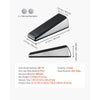 VEVOR Heavy Duty Door Stopper, 2 Pack, Door Stop Wedge for Bottom, Premium Zinc Alloy and Dual-Sided PVC Non-Slip Pads, with 2 Self-Adhesive Wall Protectors, Suitable for Various Types and Rooms