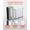 VEVOR Door Reinforcement Lock, 2 Pack Home Security Door Lock, with 3 Inch Stop Withstand 800 lbs of Force, with 8 Screws, for Inward-Opening, Aluminum Alloy, Add Extra High Security to Your Home