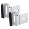 VEVOR Door Reinforcement Lock, 2 Pack Home Security Door Lock, with 3 Inch Stop Withstand 800 lbs of Force, with 8 Screws, for Inward-Opening, Aluminum Alloy, Add Extra High Security to Your Home