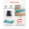 VEVOR Bean Bag Chair, Giant BeanBag Chair with Removable & Washable Cover for Adults, Fluffy Plush & High-Density Foam Filling Floor Adult Bean Bag with Zapper, Ideal for Living Room, Bedroom, Blue