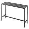 VEVOR Outdoor Bar Table, 47 x 15 in Patio Bar Table, Waterproof Top & Sturdy Metal Frame, Rectangle Counter Height Dining Tables, Outdoor Furniture for Balcony, Yard, Hot Tub, Poolside, Indoor