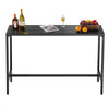VEVOR Outdoor Bar Table, 55 x 15 in Patio Bar Table, Waterproof Top & Sturdy Metal Frame, Rectangle Counter Height Dining Tables, Outdoor Furniture for Balcony, Yard, Hot Tub, Poolside, Indoor