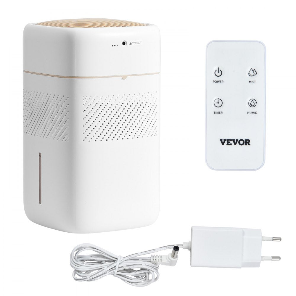 VEVOR Evaporative Humidifier for Whole House up to 215 sqft, 480 ml/h Smart Cool Moisture Humidifier and Air Purifier,3-Speeds & 1-12h Timer,Premium Filter Quiet Sleep Mode for Bedroom,5L(1.32G)