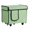 VEVOR Elevated Heated Cat House, Cuboid Kitty Shelter with Adjustable Temperature and Timer, 900D Oxford Cloth Foldable Cat Shelter with Heated Pad  for Winter to Stay Warm and Cozy, Green (Small)