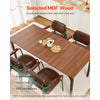 VEVOR Rectangle Dining Table, 71 inch Length Large Wood Tables for 6-8 Person, Farmhouse Dinner Furniture, Rustic Conference Desk with Iron Legs, for Home Kitchen Living Room, Brown(Only Table)