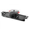 VEVOR Hot Pot with Grill, 2300W 2-in-1 Electric Smokeless Grill and Hot Pot, Removable Shabu-shabu Hotpot with Non-stick Pan, Separate Dual Temperature Control, Indoor Korean BBQ for 1-6 People