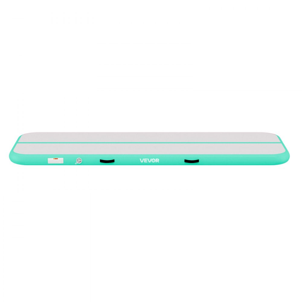 VEVOR Inflatable Gymnastics Air Mat 10 ft Training Mats w/ Electric Pump, 4 inches Thick Sturdy Tumble Track, Tumbling Mat for Home Use/Gym/Outdoor/Yoga/Cheerleading/Beach/Park/Water, Mint Green