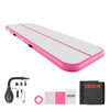 VEVOR Inflatable Gymnastics Air Mat 10 ft Training Mats w/ Electric Pump, 4 inches Thick Sturdy Tumble Track, Tumbling Mat for Home Use/Gym/Outdoor/Yoga/Cheerleading/Beach/Park/Water, Pink