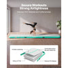 VEVOR Inflatable Gymnastics Air Mat 13 ft Training Mats w/ Electric Pump, 4 inches Thick Sturdy Tumble Track, Tumbling Mat for Home Use/Gym/Outdoor/Yoga/Cheerleading/Beach/Park/Water, Mint Green