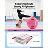 VEVOR Inflatable Gymnastics Air Mat with Air Barrel 10 ft Training Mats, 4 inches Thick Sturdy Tumble Track with Electric Pump, Tumbling Mat for Home Use/Gym/Outdoor/Yoga/Cheerleading, Pink