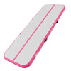 VEVOR Inflatable Gymnastics Air Mat with Air Barrel 10 ft Training Mats, 4 inches Thick Sturdy Tumble Track with Electric Pump, Tumbling Mat for Home Use/Gym/Outdoor/Yoga/Cheerleading, Pink
