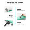 VEVOR Inflatable Gymnastics Air Mat with Air Barrel 10 ft Training Mats, 4 inches Thick Sturdy Tumble Track with Electric Pump, Tumbling Mat for Home Use/Gym/Outdoor/Yoga/Cheerleading, Mint Green