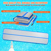 VEVOR Gymnastics Air Mat, 4 inch Thickness Inflatable Gymnastics Tumbling Mat, Tumble Track with Electric Pump, Training Mats for Home Use/Gym/Yoga/Cheerleading/Beach/Park/Water, 13 ft, Blue
