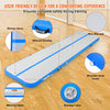 VEVOR Gymnastics Air Mat, 4 inch Thickness Inflatable Gymnastics Tumbling Mat, Tumble Track with Electric Pump, Training Mats for Home Use/Gym/Yoga/Cheerleading/Beach/Park/Water, 13 ft, Blue