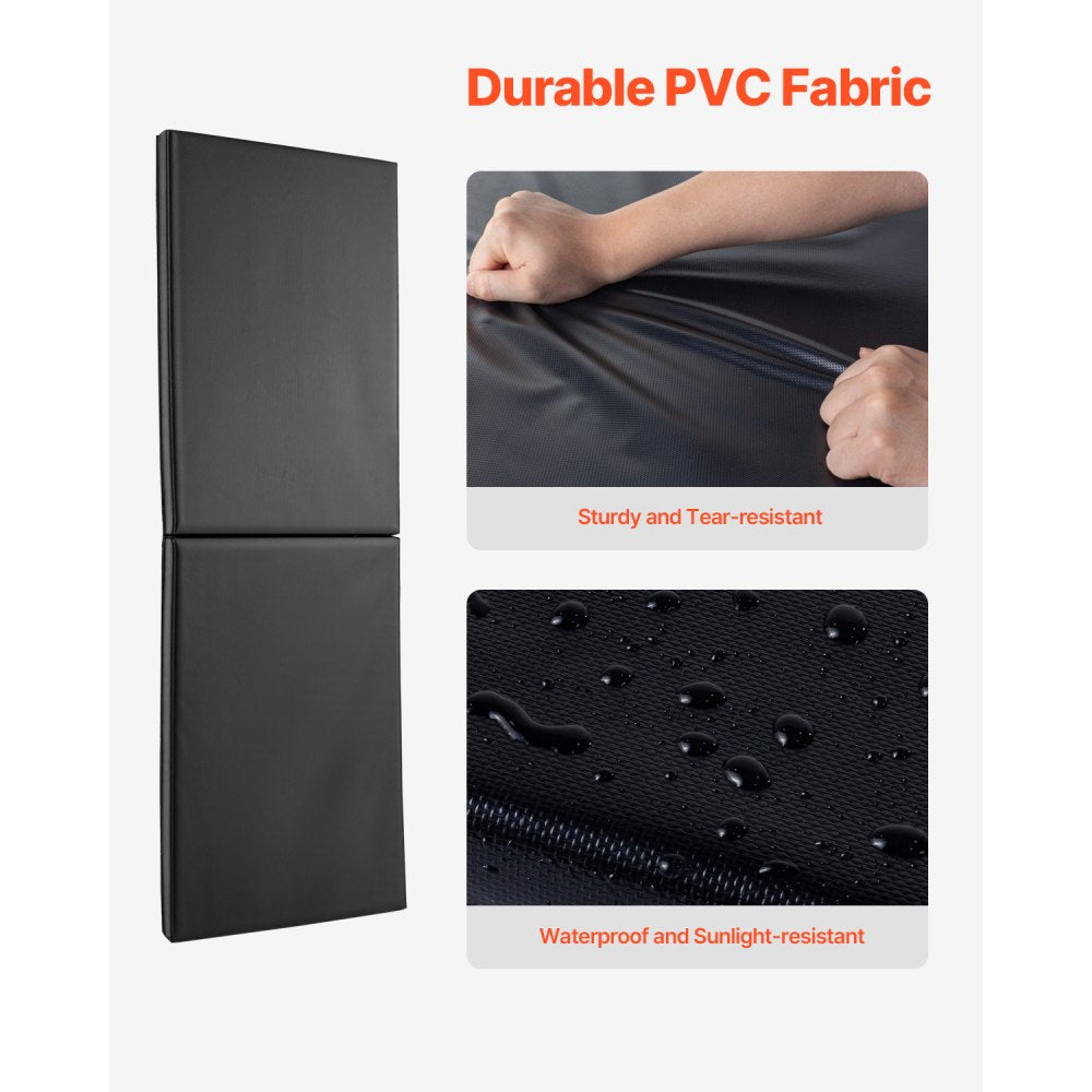 VEVOR Gym Wall Padding, 60 x 20 x 2 inch Tear-Resistant Wall Mat, Removable 2" Thick Foam High Density Basketball Court Wall-Mounted Padding, Durable Waterproof Protective Pad for Gym Garage Basement