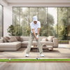 VEVOR Golf Putting Mat, 2 Hole Indoor Golf Putting Green, Wrinkle-Free Golf Training Aid, Mini Golf Set with Auto-Ball Return, Alignment Guide, 3 Ball, Wood Base, Game Practice Gift for Home Office