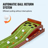 VEVOR Golf Putting Mat, 5 Hole Indoor Golf Putting Green, Wrinkle-Free Golf Training Aid, Mini Golf Set  with Auto-Ball Return, Alignment Guide, 3 Ball, Wood Base, Game Practice Gift for Home Offic