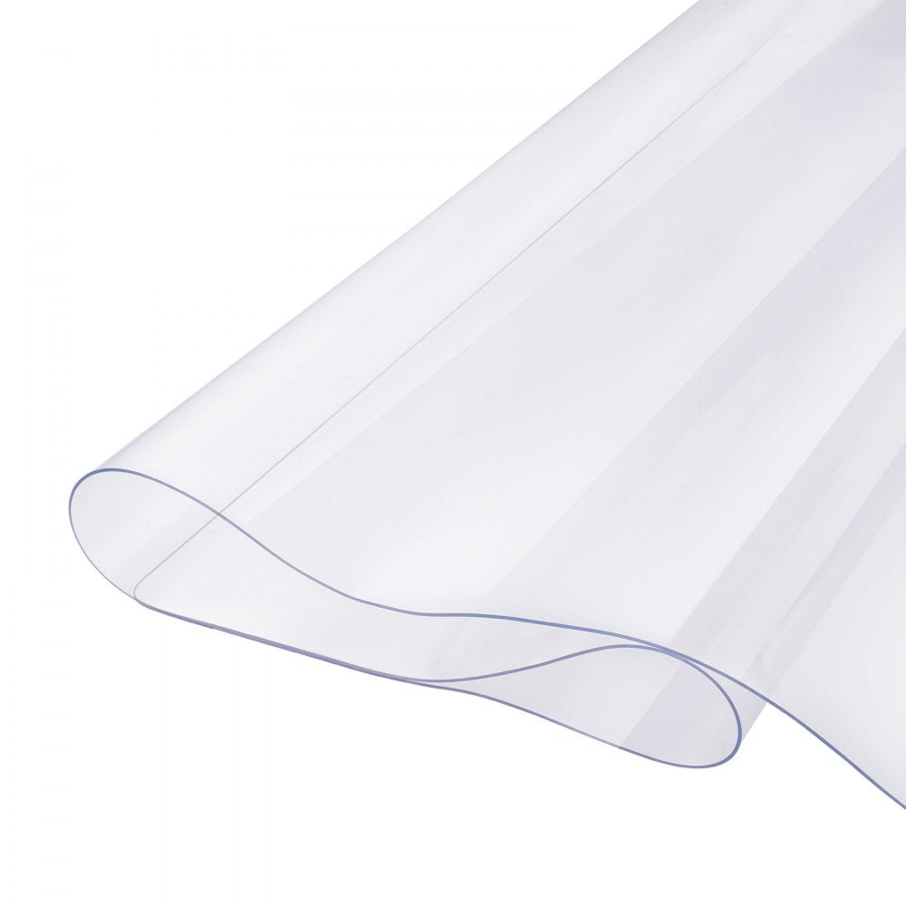 VEVOR Plastic Table Cover, 36 x 48 Inch 1.5 mm Thick Clear Table Protector, Rectangle PVC Desk Mat, Waterproof & Easy Cleaning Desk Pad Tablecloth, for Office Dresser Dining Room Table Night Stand