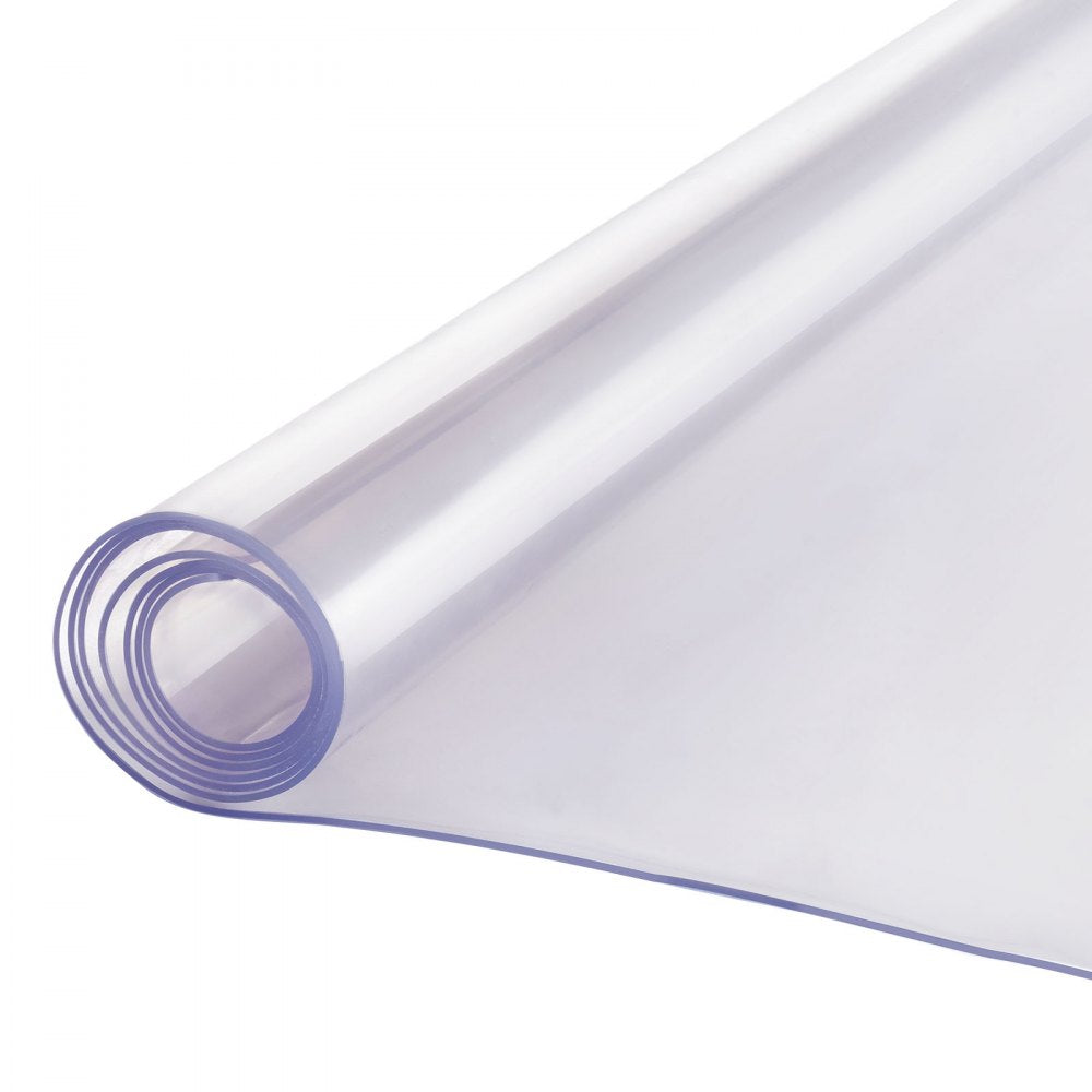 VEVOR Plastic Table Cover, 40 x 80 Inch 2.0 mm Thick Clear Table Protector, Rectangle PVC Desk Mat, Waterproof & Easy Cleaning Desk Pad Tablecloth, for Office Dresser Dining Room Table Night Stand