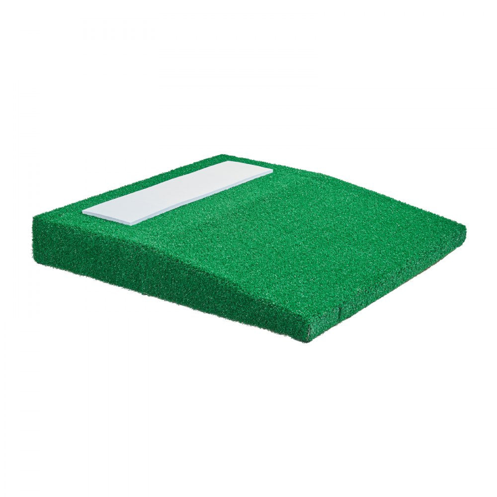 VEVOR Pitching Mound, Portable Baseball Pitcher's Mound, 31 in Indoor Outdoor Pitching Practice and Training Equipment, Softball Pitching Aids with Antifade Turf, Pitching Rubber, Carry Handle