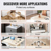 VEVOR Clear Table Cover Protector, 12" x 12"/305 x 305 mm Table Cover, 1.5 mm Thick PVC Plastic Tablecloth, Waterproof Desktop Protector for Writing Desk, Coffee Table, Dining Room Table