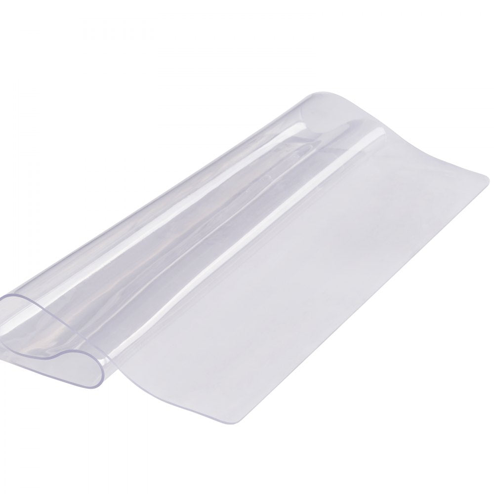 VEVOR Clear Table Cover Protector, 12" x 12"/305 x 305 mm Table Cover, 1.5 mm Thick PVC Plastic Tablecloth, Waterproof Desktop Protector for Writing Desk, Coffee Table, Dining Room Table