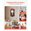 VEVOR Grandfather Clock, 18 in Classic Vintage Pendulum Clock, Pine Wood & MDF Wall Clocks with Quartz Movement and Quiet Design, for Living Room, Bedroom, Home Decor, and Gift (Cherry Tone Finish)