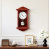 VEVOR Grandfather Clock, 18 in Classic Vintage Pendulum Clock, Pine Wood & MDF Wall Clocks with Quartz Movement and Quiet Design, for Living Room, Bedroom, Home Decor, and Gift (Cherry Tone Finish)