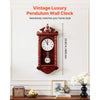 VEVOR Grandfather Clock, 23.2 in Classic Vintage Pendulum Clock, Pine Wood & MDF Wall Clocks with Quartz Movement and Quiet Design, for Living Room, Bedroom, Home Decor & Gift (Cherry Tone Finish)