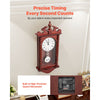 VEVOR Grandfather Clock, 23.2 in Classic Vintage Pendulum Clock, Pine Wood & MDF Wall Clocks with Quartz Movement and Quiet Design, for Living Room, Bedroom, Home Decor & Gift (Cherry Tone Finish)