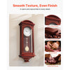 VEVOR Grandfather Clock, 26.7 in Classic Vintage Pendulum Clock, Pine Wood & MDF Wall Clocks with Quartz Movement and Quiet Design, for Living Room, Bedroom, Home Decor & Gift (Cherry Tone Finish)
