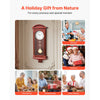 VEVOR Grandfather Clock, 26.7 in Classic Vintage Pendulum Clock, Pine Wood & MDF Wall Clocks with Quartz Movement and Quiet Design, for Living Room, Bedroom, Home Decor & Gift (Cherry Tone Finish)