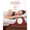 VEVOR Grandfather Clock, 6.4 in Classic Vintage Grandfather Clock, MDF Mantel Clocks with Built-In Quartz Movement and Quiet Design, for Living Room, Bedroom, Home Decor & Gift (Cherry Tone Finish)