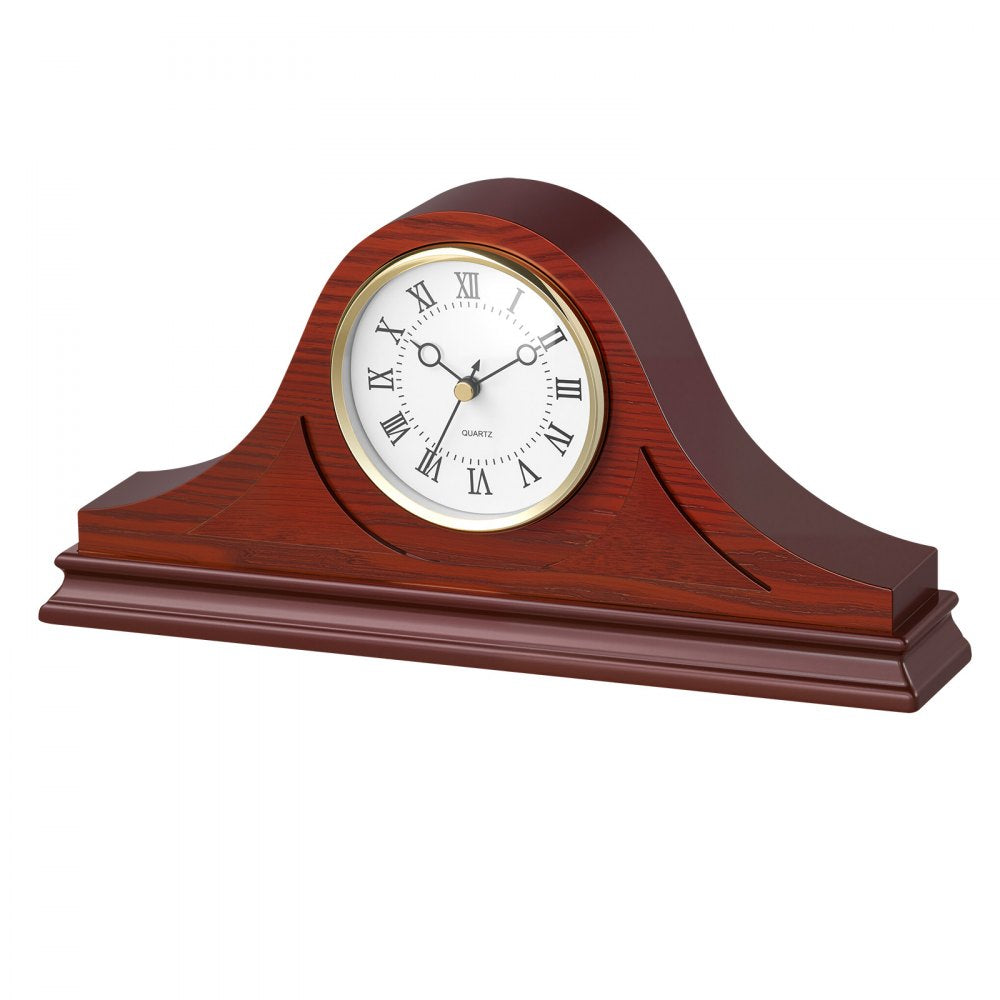 VEVOR Grandfather Clock, 6.4 in Classic Vintage Grandfather Clock, MDF Mantel Clocks with Built-In Quartz Movement and Quiet Design, for Living Room, Bedroom, Home Decor & Gift (Cherry Tone Finish)