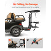 VEVOR Golf Cart Rear Seat Bag Holder, 27.1 x 15.6 x 29.7 inch, Compatible with Most Golf Carts with Rear Seat Grab Bar, Space-Saving Carbon Steel Bag Holder Bracket, No-Drilling Installation, Black